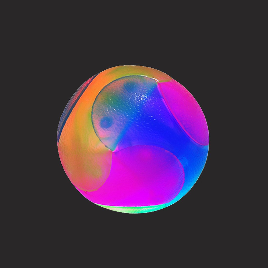 Fineinno 2Pcs Light Up Dog Balls,Led Dog Ball,Glow In The Dark Dog Ball,Flashing Elastic Ball Pet Toys For Puppy, Cats, Dogs