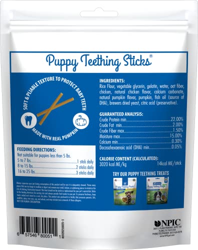 N-Bone Puppy Teething Sticks Pumpkin Flavor
