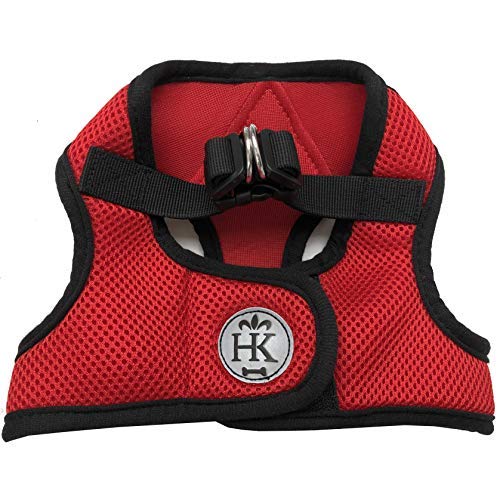 Huxley & Kent Hudson Walking & Training Harness - Red (Extra-Small, 6-10Lbs) - Easy Control Step-In Mesh Vest Harness With Refle