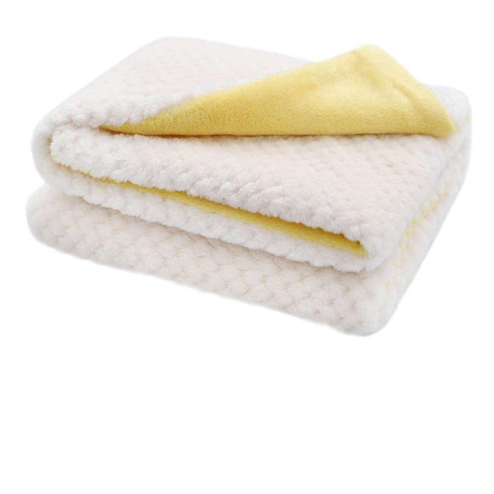 Furrybaby Premium Fluffy Fleece Dog Blanket, Soft And Warm Pet Throw For Dogs & Cats(24X32Inch, White)