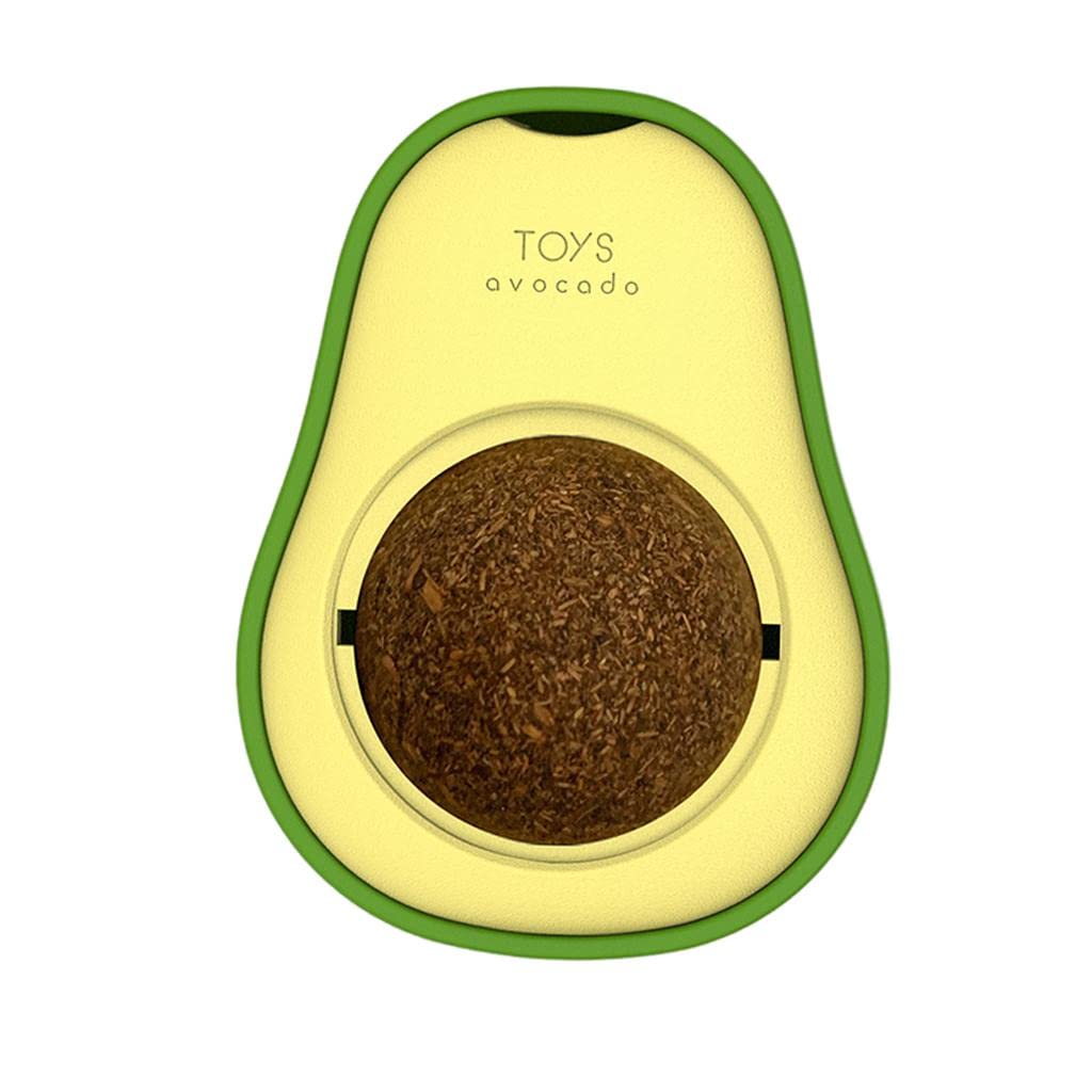 Myaddiction Multifunctional Catnip Toy 360 Totating Catnip Wall Ball Toys Gall Nut