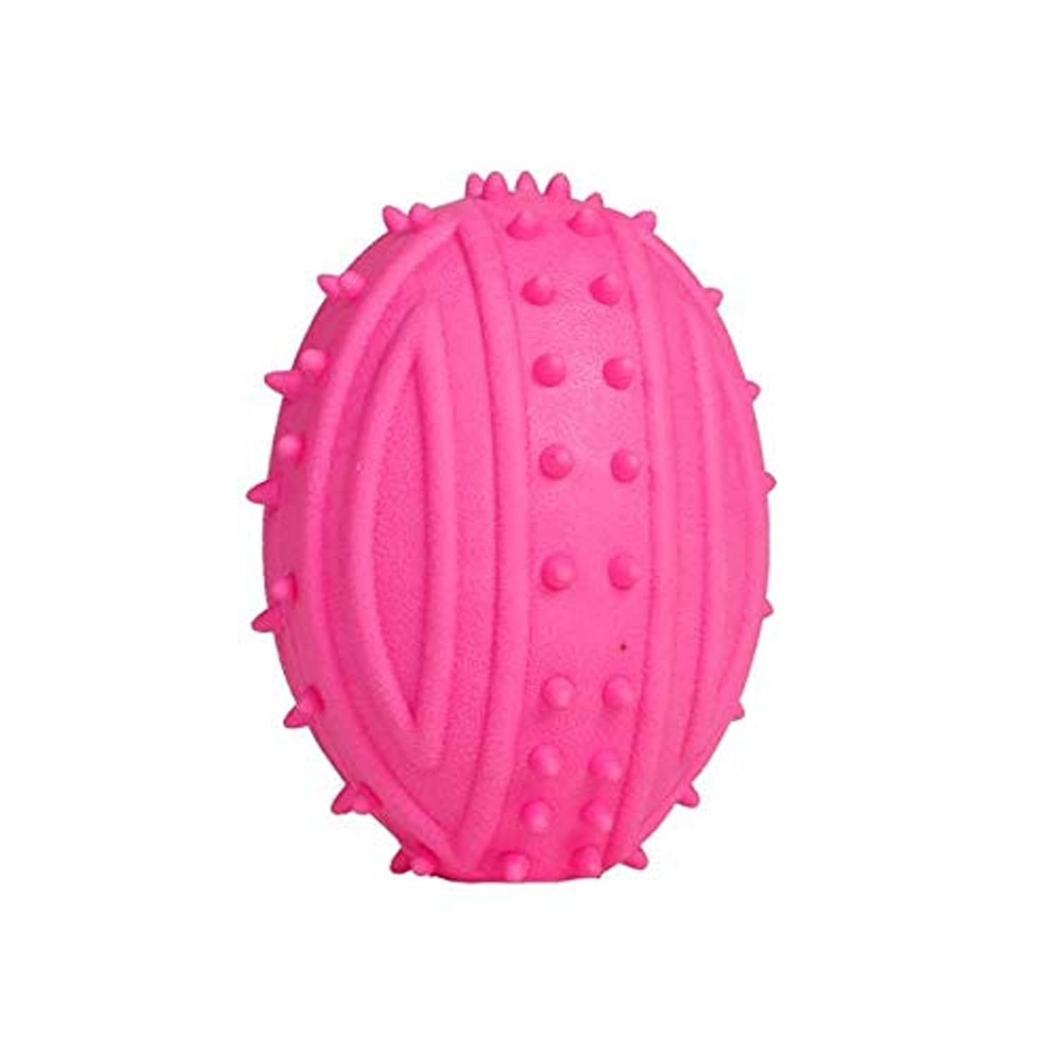 Emily Pets Rubber Spike Chewing & Playing Ball With Sound For Dog Puppies Dog Toy (Color May Vary)