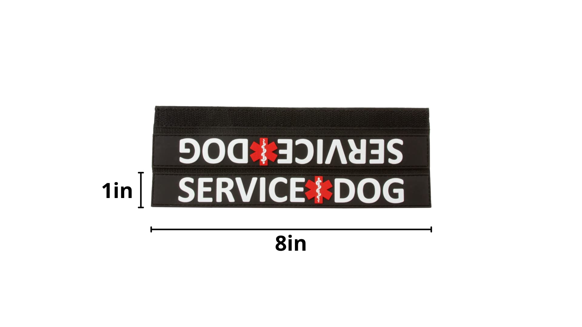 Tacticollar - Dog Leash Sleeves, Double Sided, Highly Visible, Provide Advanced Warning to Prevent Accidents (Service Dog)