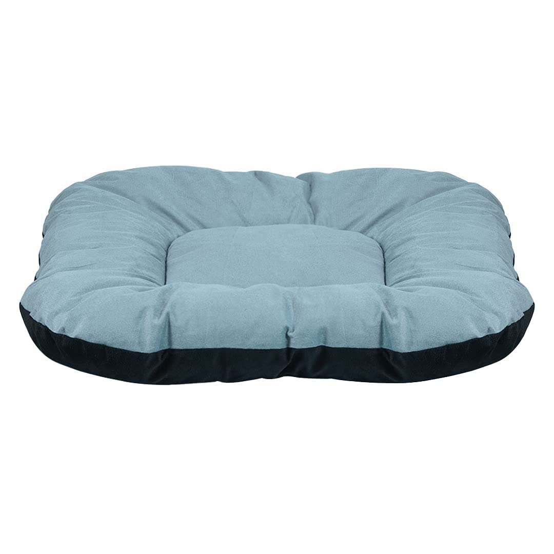 GDB Cotton Dog & Cat Cushion Bed, Comfortable & Durable Pet Lounger, Washable, AntiSlip Base, Grey, XLarge, LWH, 106x105x15 Cm