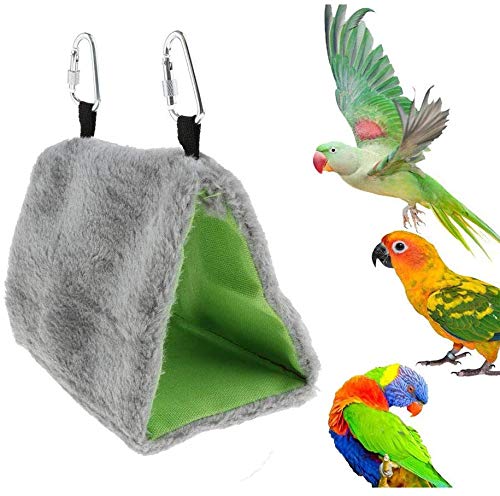 Winter Warm Bird Nest House Hammock Hanging Bed Toy Hut Hideaway For Hamster Parakeet Cockatiel Budgie Finch Canary Conure Loveb