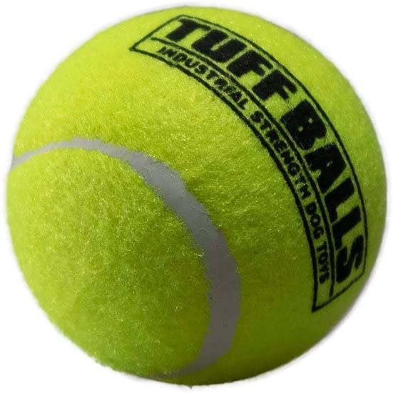Petsport Yellow Tennis Ball Dog Toys | 12 Pack Medium (2.5'') Pet Safe Non-Toxic Industrial Strength Felt & Rubber Tuff Balls |