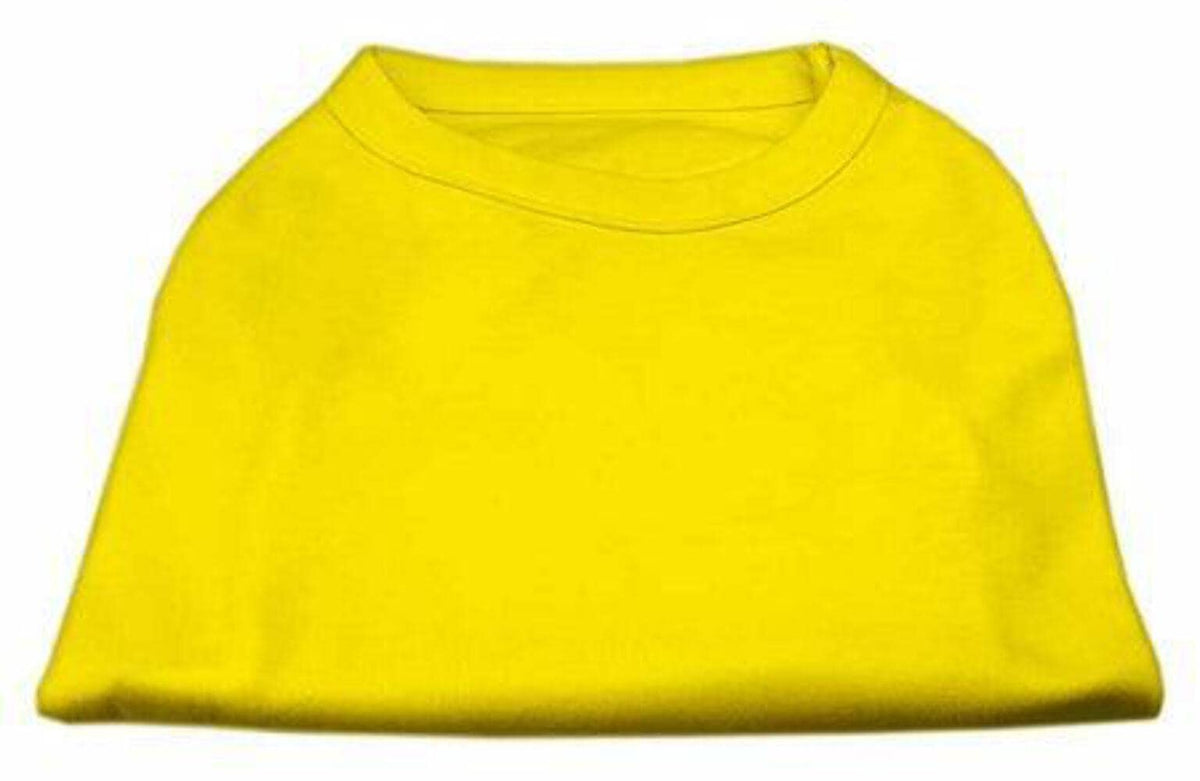Pet Dog & Cat Shirt Blank, Plain Yellow XL (14-20 lbs)