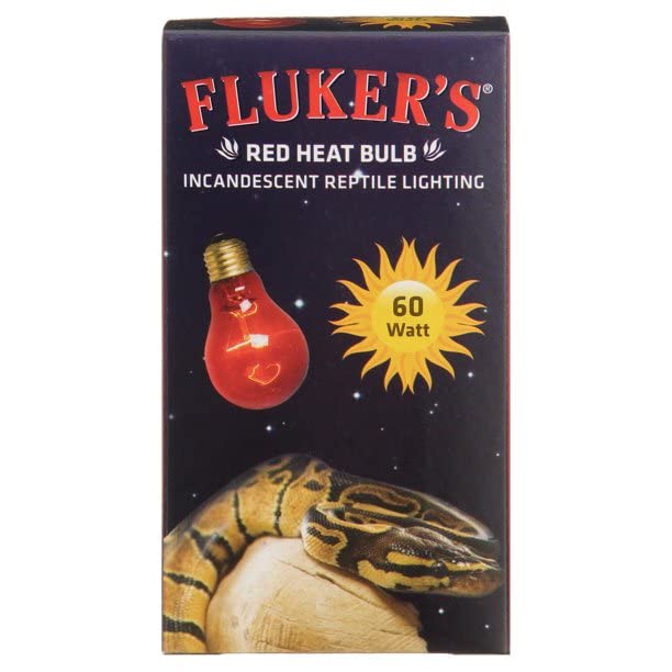 (3 Pack) Fluker'S Red Heat Bulbs For Reptiles 60 Watt