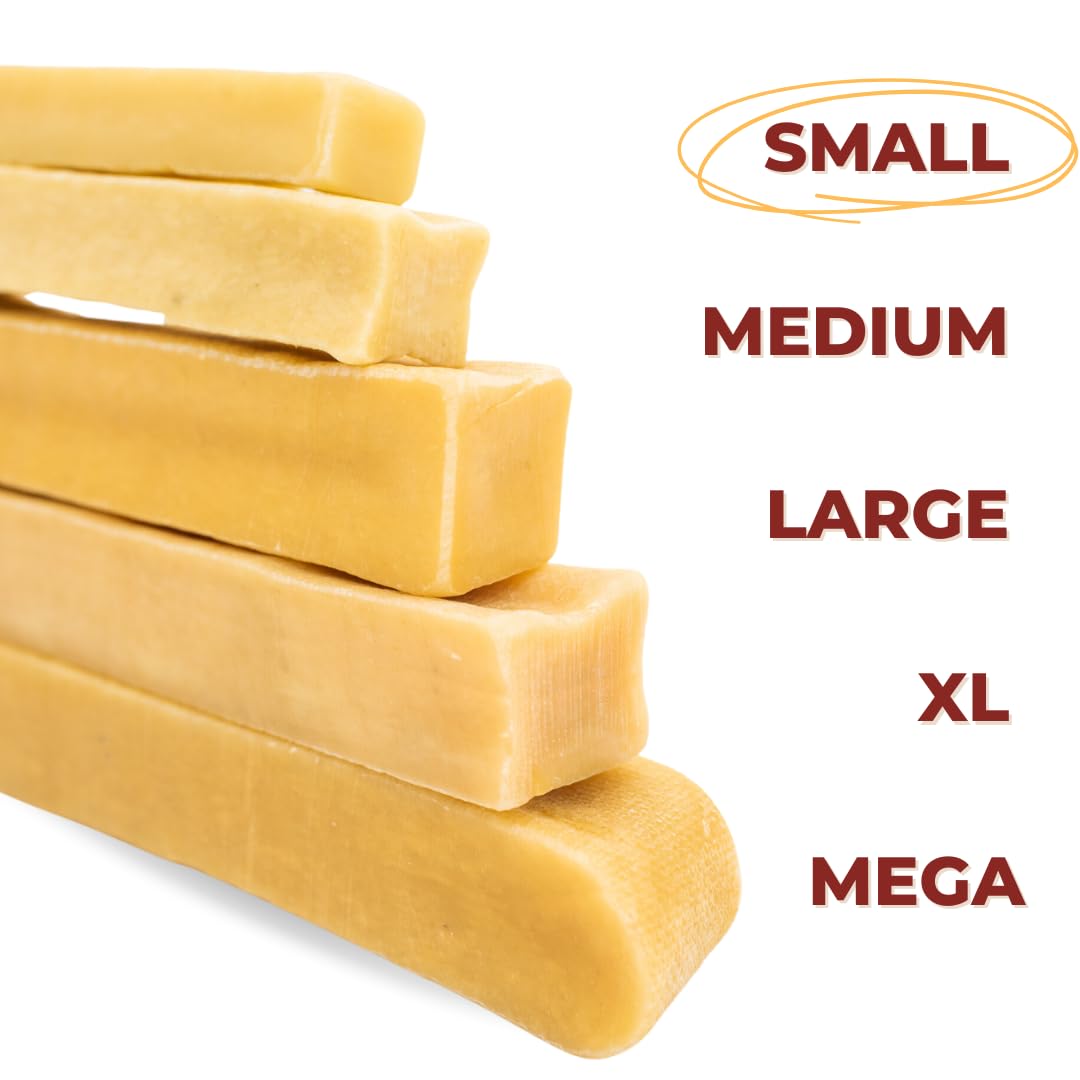 Bully Bunches Small Authentic Yak Cheese Himalayan Chews for Small Dogs & Puppies - All Natural Dog Treat Dental Chews, Made wit