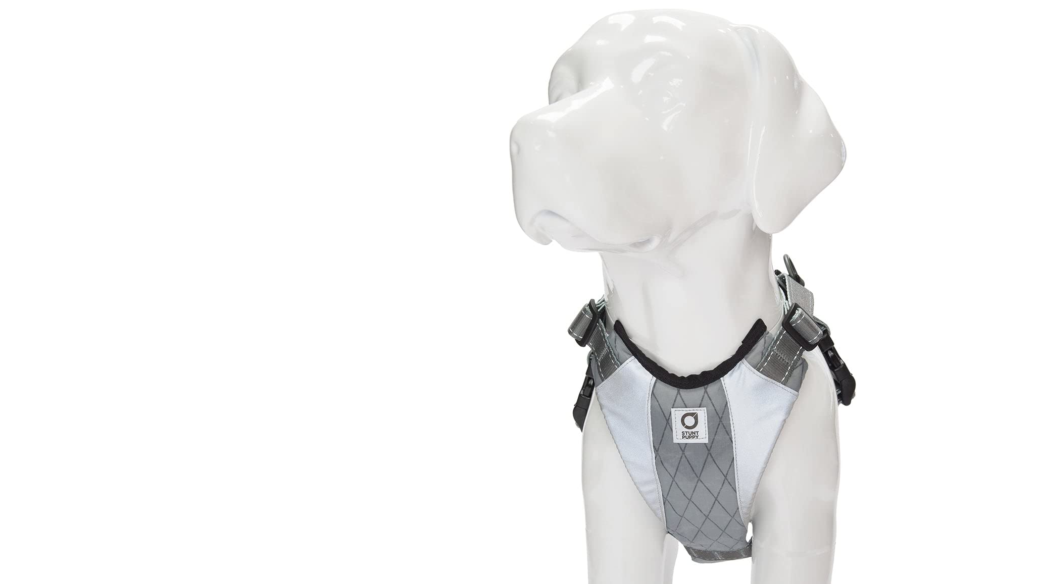 Stunt Puppy Go Dog Glo Harness, Medium, Grey
