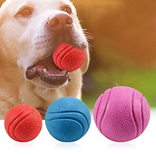 Psk Pet Mart Dog Solid Rubber Dog Balls DogS Solid Rubber Bouncy Ball Bite Resistant And Indestructible Dog Training Ball Pet S