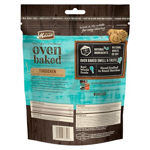 Merrick Oven Baked Turducken Dog Treats - 11 oz