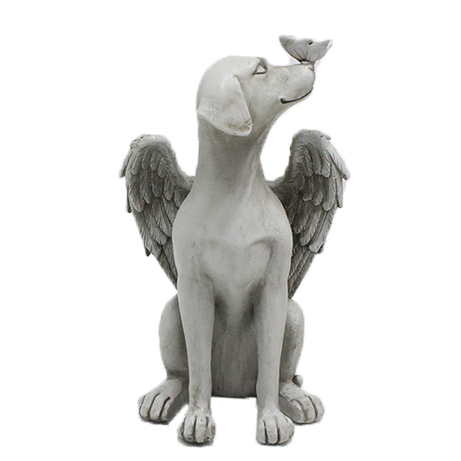Dnoifne Angel Dog Memorial Statue, Pet Memorial Stones For Dogs, Angel Dog Memorial Gifts, Dog Passing Away Gifts, Pet Loss Gift For Dog, Garden Resin Dog Ornament, Pets Grave Marker, Tribute Statue