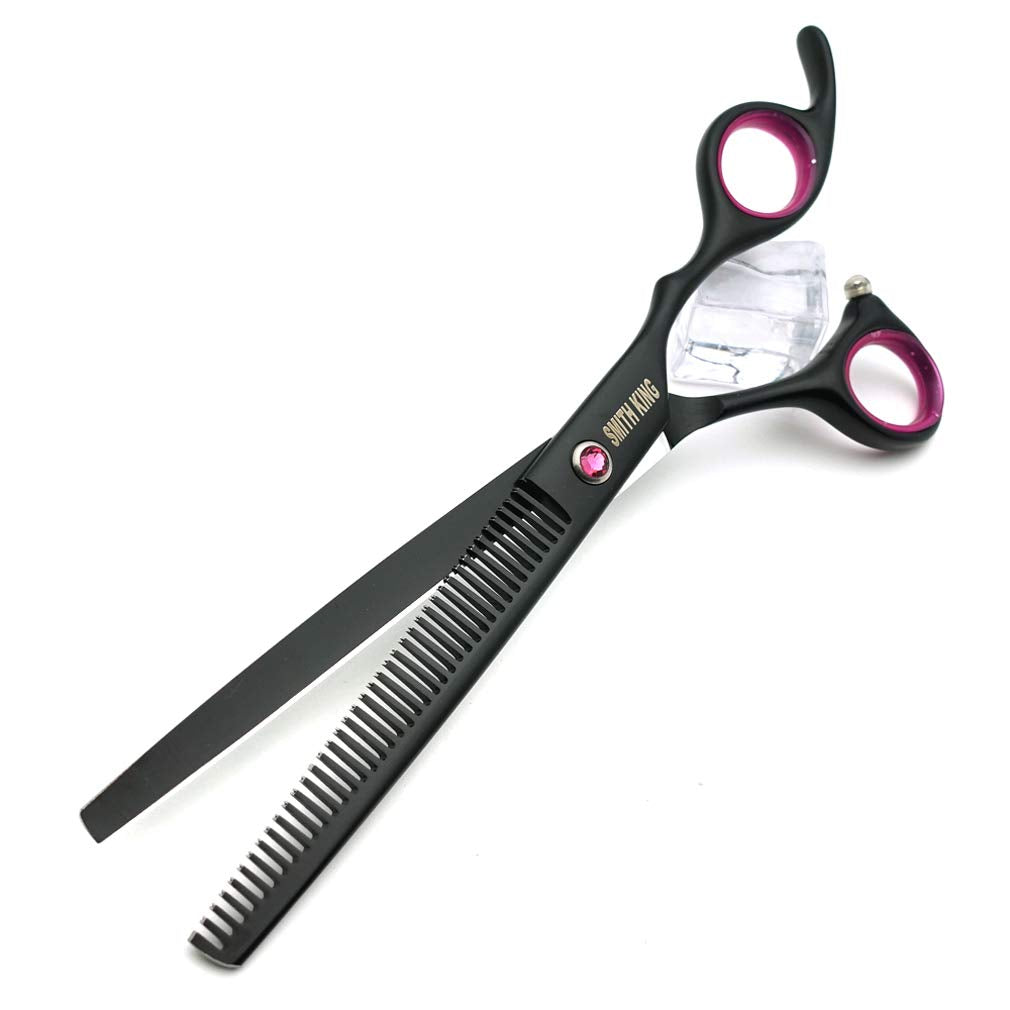 7.0 Inches Professional Dog Grooming Scissors Set Straight & Thinning & Curved & Chunkers 4Pcs In 1 Set (With Comb)