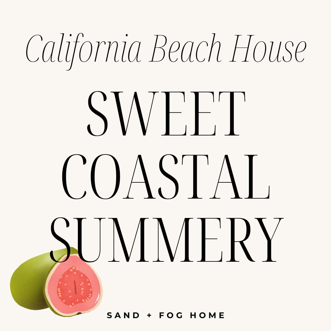 Sand + Paws Scented Candle - California Beach House-Luxurious Air Freshening Jar Candles Neutralize pet Odors and Enhance Home d