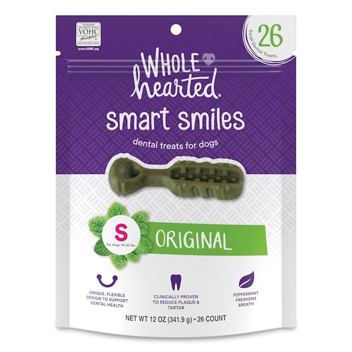 WholeHearted Smart Smiles Original Flavor Dog Treats 12 oz. Count of 26