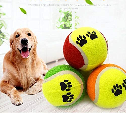 Psk Pet Mart Dog Pets Chew Ball Pet Puppies Tennis Balls Puppy Small Dogs Play Sport Toy (2 Pcs)