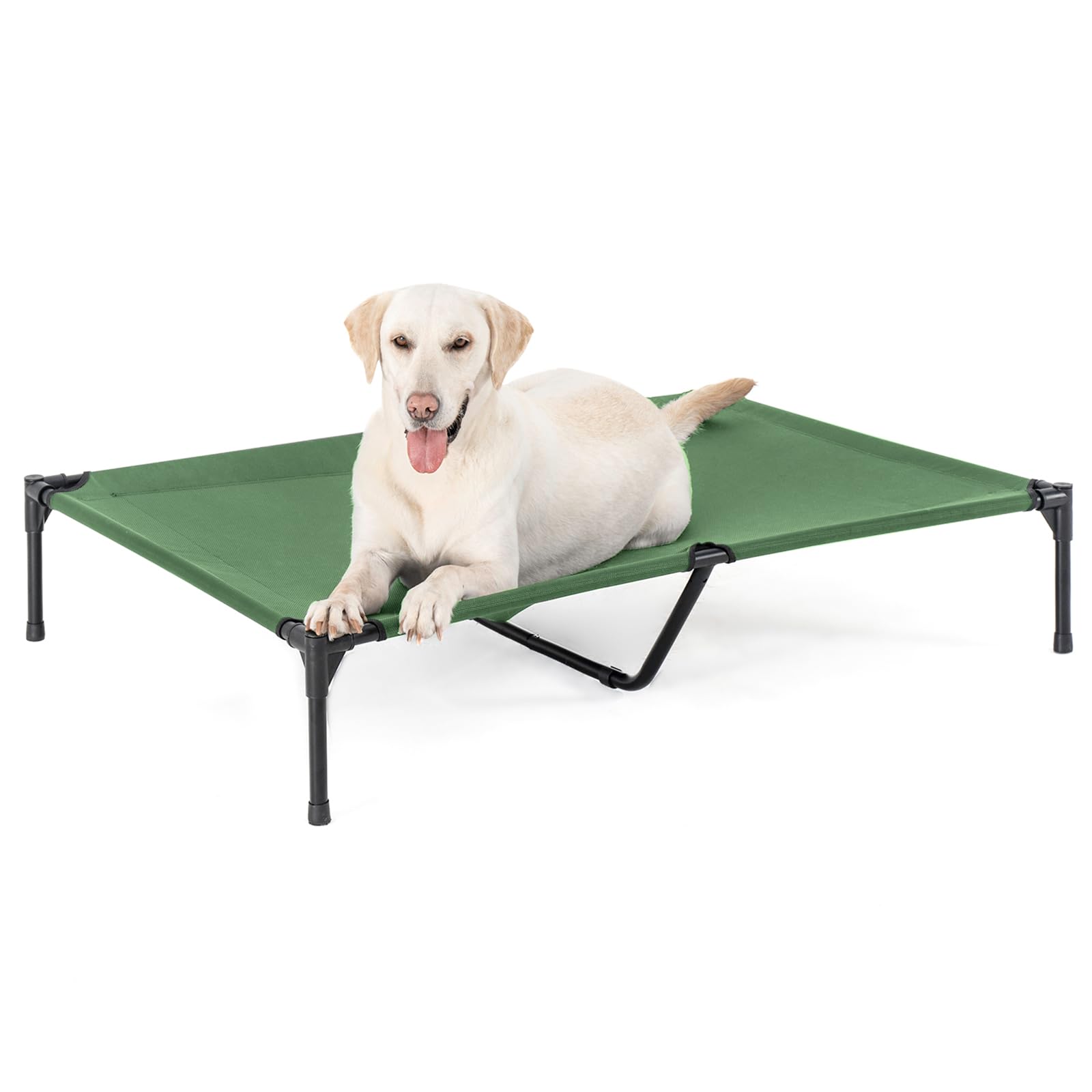 Garnpet Xl Elevated Dog Bed For Large Dogs, Extra Raised Dog Cot Beds, Heavy Duty Pet Cots With Durable Supportive Teslin Recycl