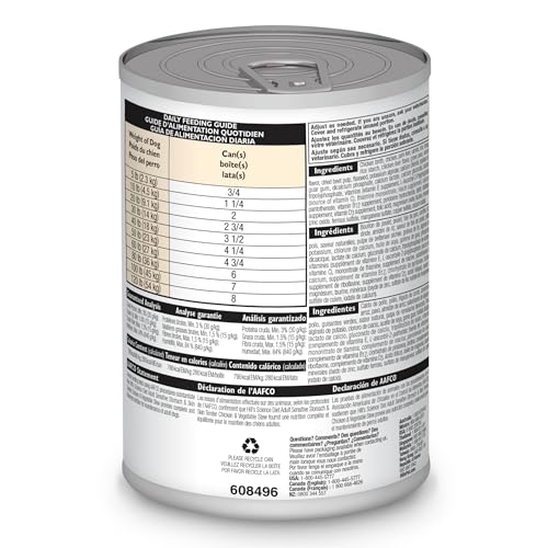 Hills Science Diet Sensitive Stomach & Skin, Adult 1-6, Stomach & Skin Sensitivity Support, Wet Dog Food, Tender Chicken & Vege