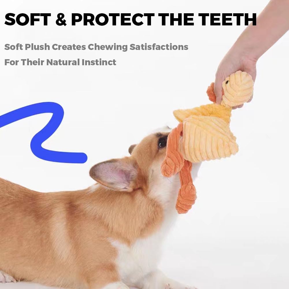 Vifine 5 Pack Tough Dog Toys Stuffed Squeaky Dog Toys Assortment Value Bundle Dog Squeaky Toys Assortment Puppy Pet Mutt Dog Toy