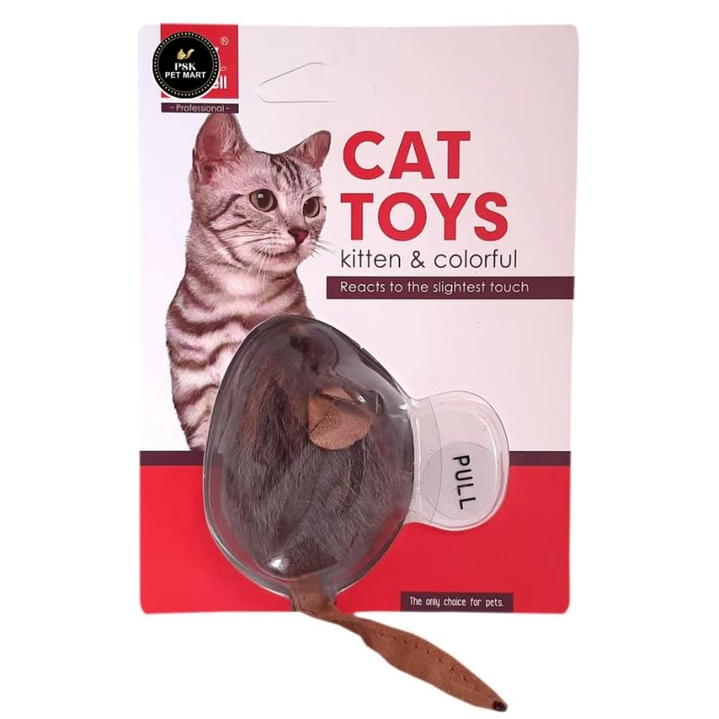 Psk Pet Mart Non Toxic Fake Cute Funny Shaking Vibrating Interactive Stuffed Plush Mouse Cat Toy Ideal For Chasing And Playing T