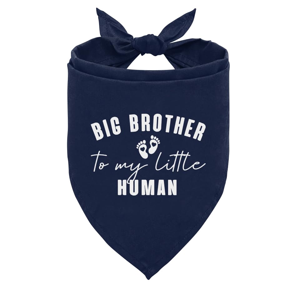 Wdsxwh Big Brother Dog Bandana, Dog Scarf, Dark Purple, Letter Print, 25 X 17 Inch, Flannel, Machine Wash, 3 Pack