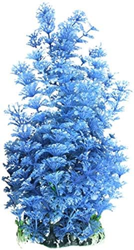 Jdyyicz Plastic Aquarium Plant/Grass Decorative, Blue/White