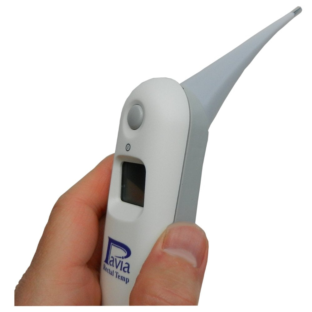 Pavia Rectal Temp Veterinary Thermometer for Dogs, Cats, Horses, Pets and Livestock. Accurate Temps in Only 6 Seconds. Beeps Whe