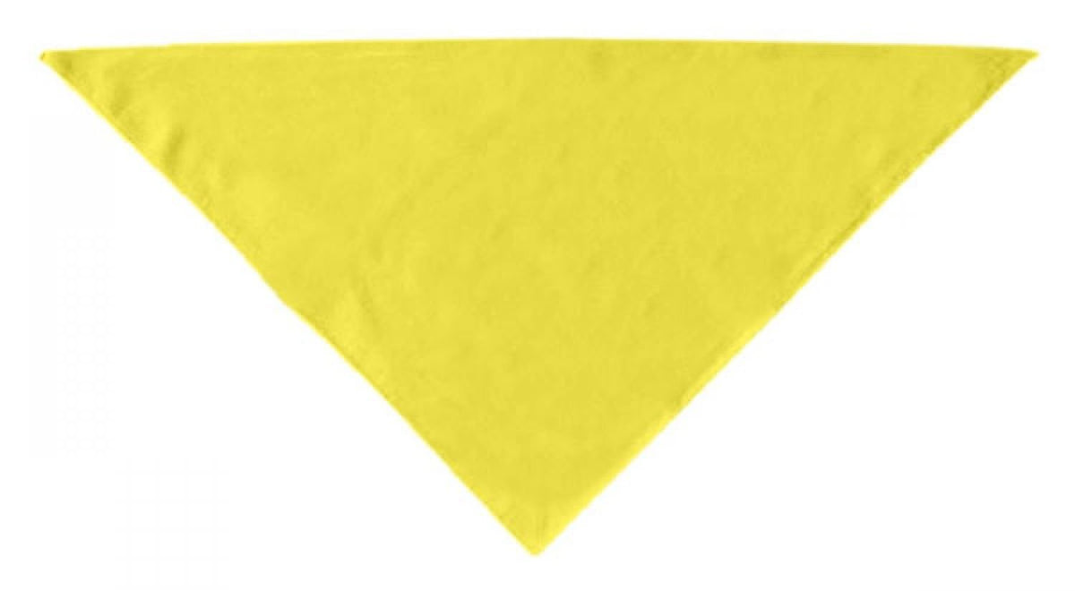 Pet Dog & Cat Bandana Blank, Plain (Available in 14 Colors) Yellow Large