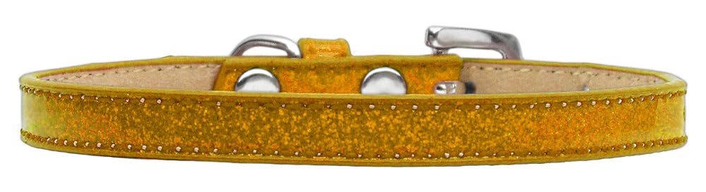 Dog, Puppy & Pet Ice Cream Collar Plain, Blank Gold 14