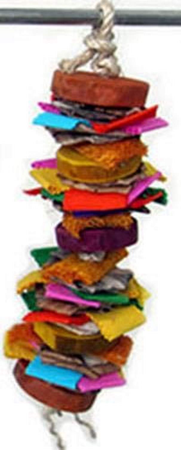 A&E Cage Company Hb46647 Java Wood Color Splash Assorted Bird Toy, 3 By 16'