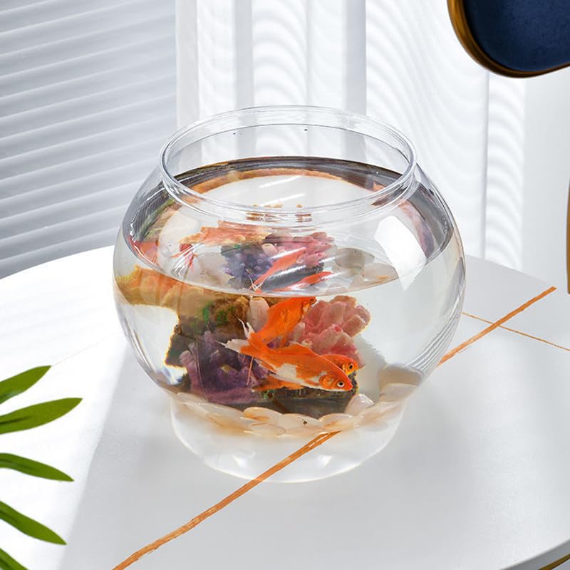 Newpol (Large Size) 3 Gallon Plastic Fish Bowl, Aquarium Fish Tank 11.5 Liters