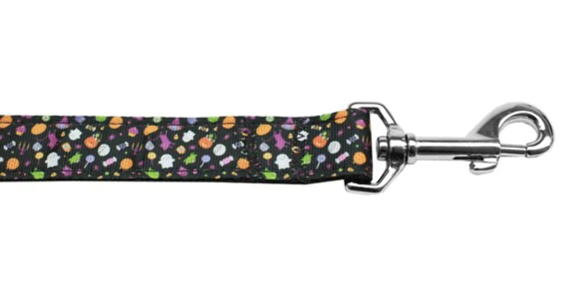 Halloween Pet Dog & Cat Nylon Collar or Leash, "Halloween Confetti" 1" w x 6 ft. leash