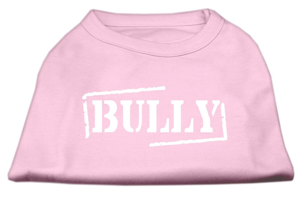 Mirage Pet Products 8-Inch Bully Screen Printed Shirts For Pets X-Small Light Pink
