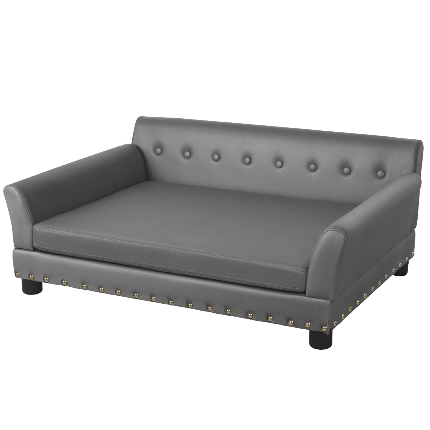 Bingopaw Large Dog Sofa Bed: Doggy Modern Large Orthopedic Sofa Bed Made By Scratching Resistant Microfiber Leather - Pet Huge D