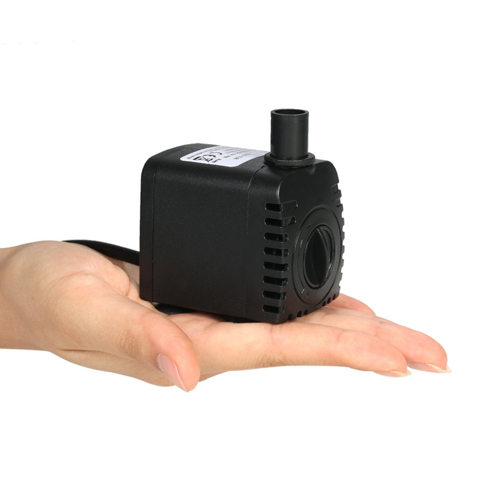 Decdeal Water Pump, AC110V 8W Submersible Water Pump for Aquarium Tabletop Fountains Pond Water Gardens and Hydroponic Systems w