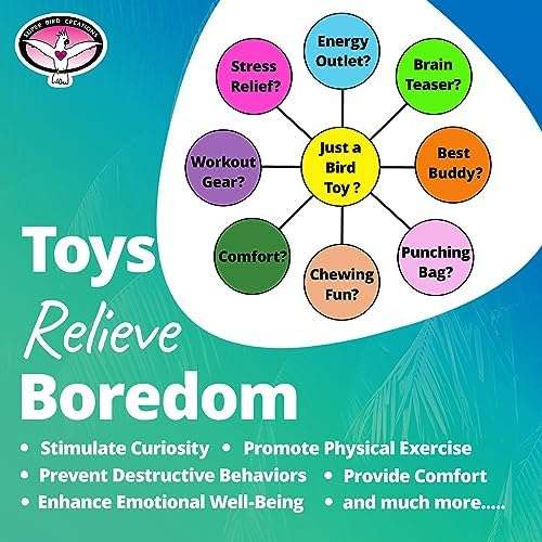 Super Bird Creations - Rainbow Bridge Bird Toy - Durable & Entertaining Bird Playground For Amazons African Greys Eclectus Cockatoos Macaws - Colorful Bird Toy For Large & Extra-Large Birds 29' X 13'