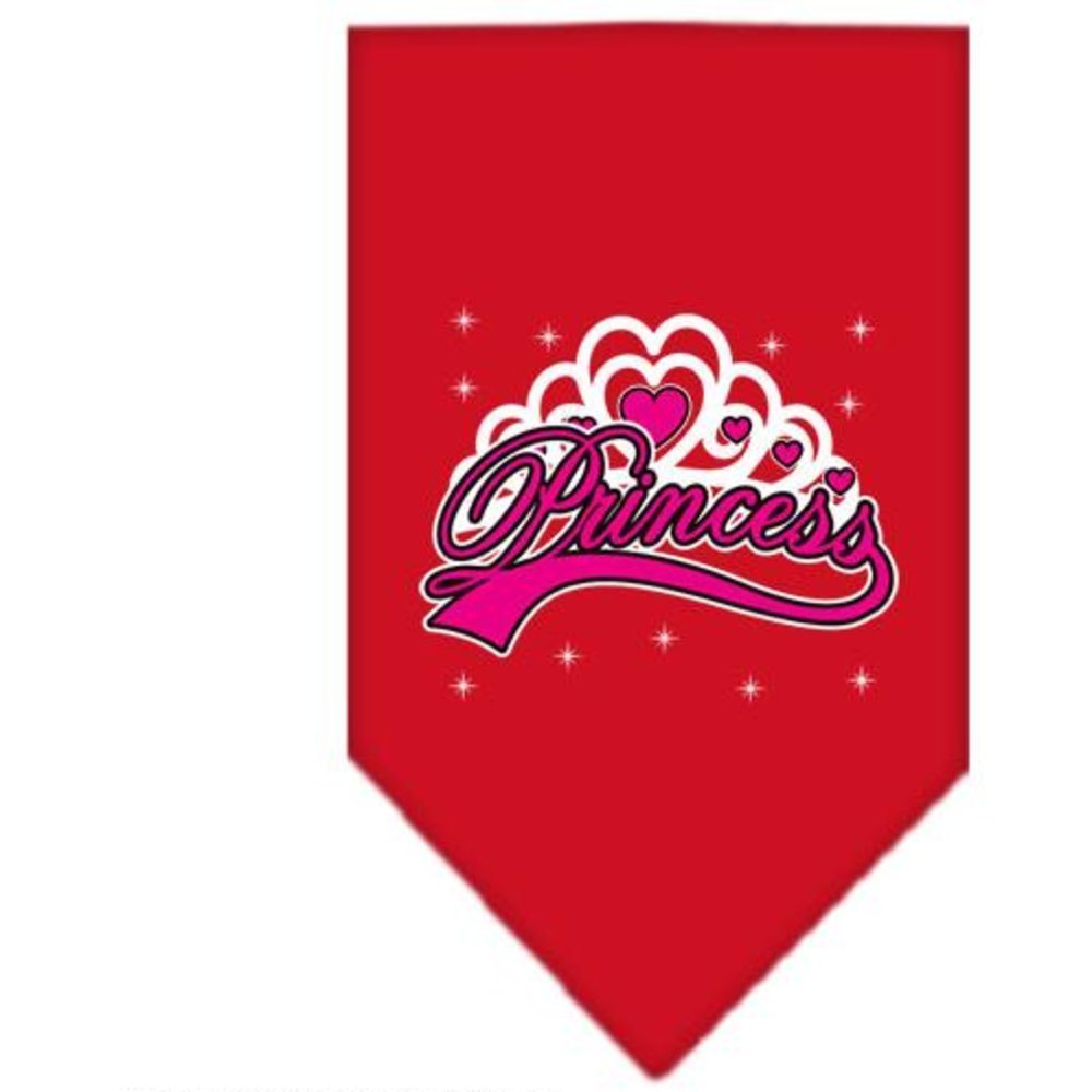 Mirage Pet Products I'm a Princess Screen Print Bandana for Pets, Small, Red