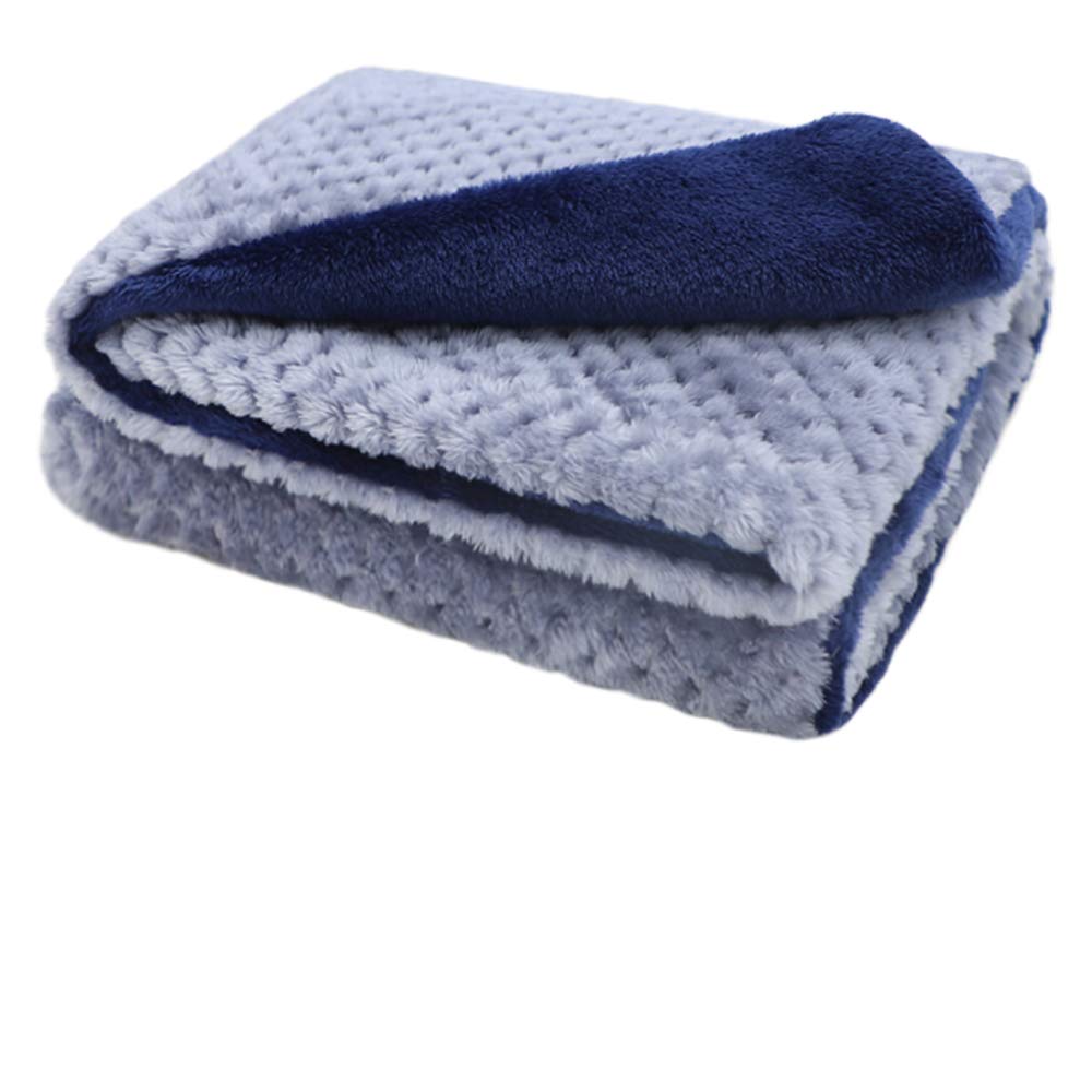 furrybaby Premium Fluffy Fleece Dog Blanket, Soft and Warm Pet Throw for Dogs & Cats(32x40inch, Blue)