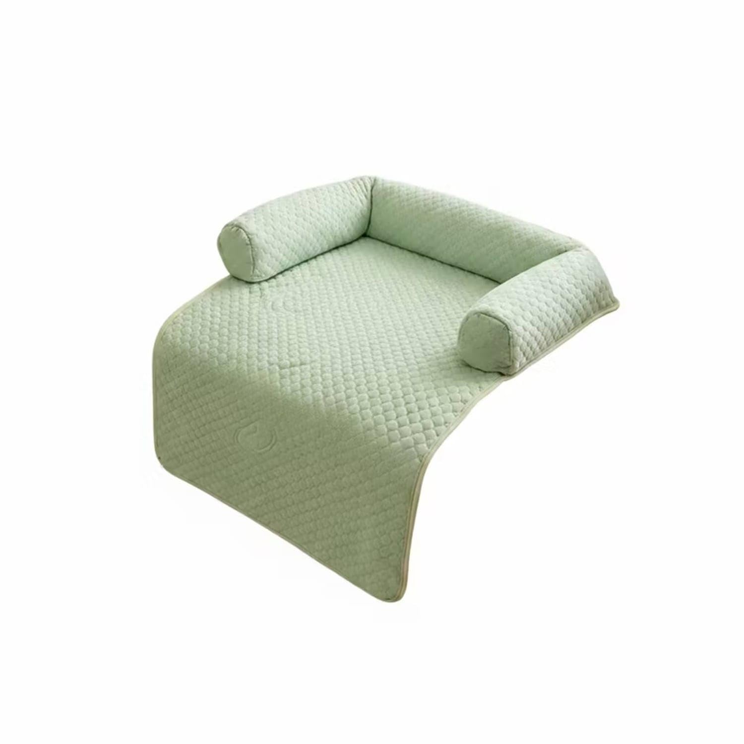PEXORVA Lightly Padded Quilted Bolster Pet Pad NestLike Dog Sofa Bed Rounded Corners Dog Couch Bed