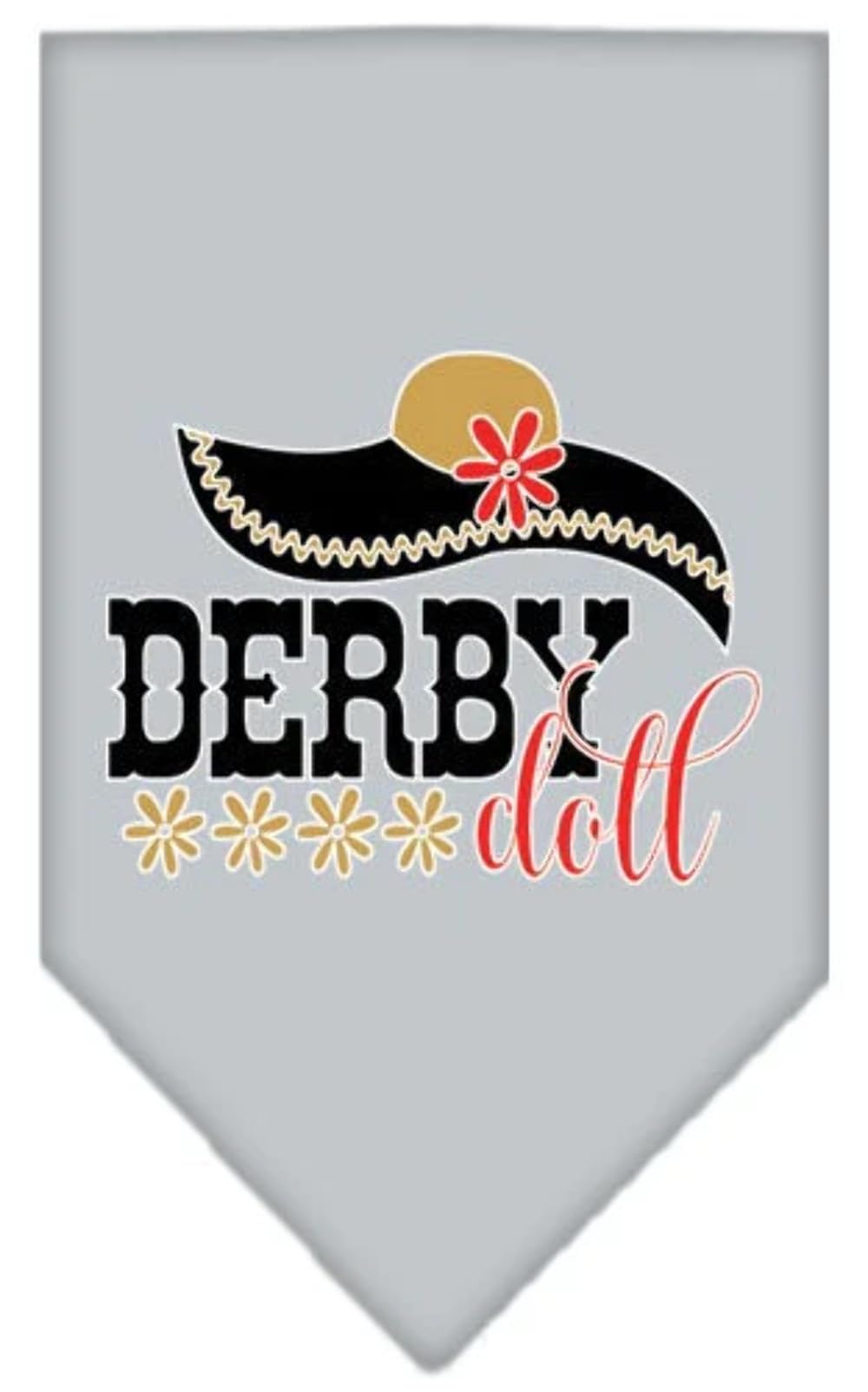 Mirage Pet Product Derby Doll Screen Print Bandana Navy Blue Small
