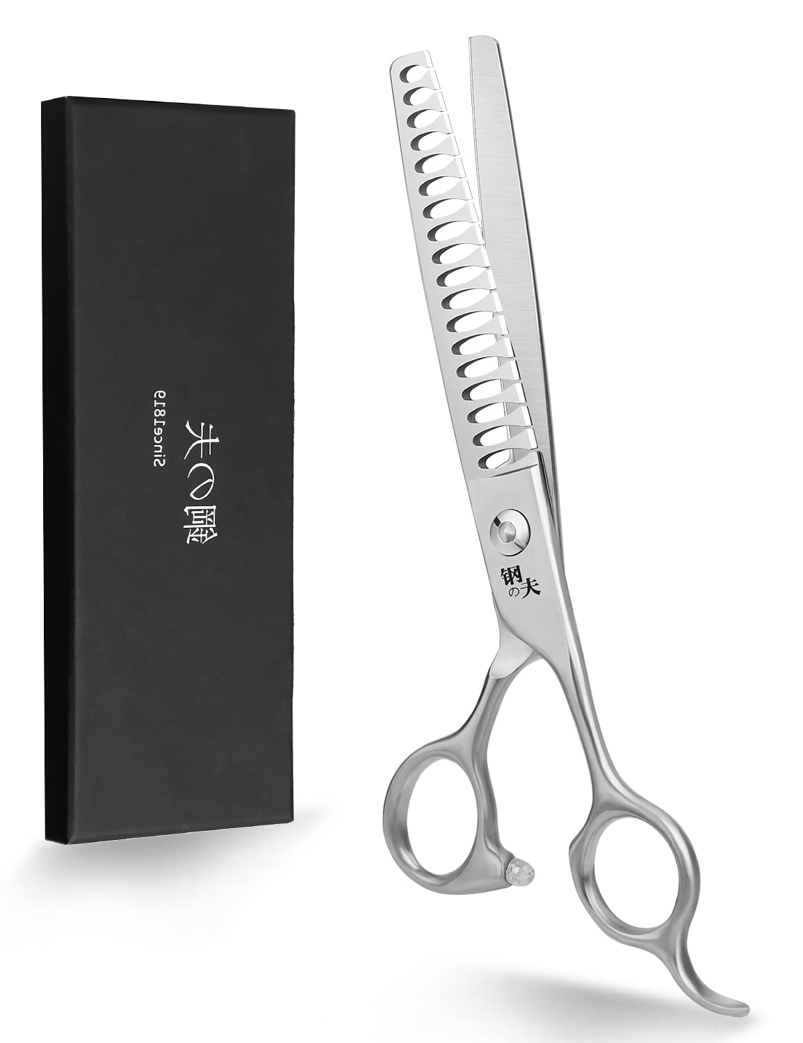 Dog Professional Grooming Scissors, Pets Body & Facial Trimmer, 7' Titanium Cat Thinning Shears, Stainless Steel With Round Tip For Long, Medium, Short, Thick, Wiry, Curly Hair