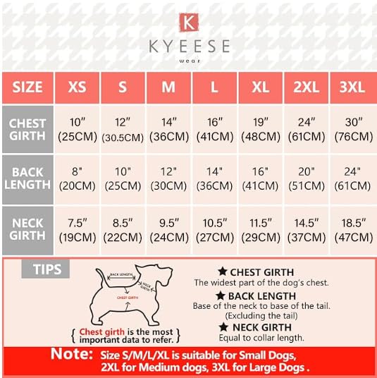 Kyeese Dog Pajamas Christmas Dog Pjs Dog Clothes For Small Dogs Snowflake Holiday Dog Sweater Dog Onesie Cat Pajamas Dog Christm