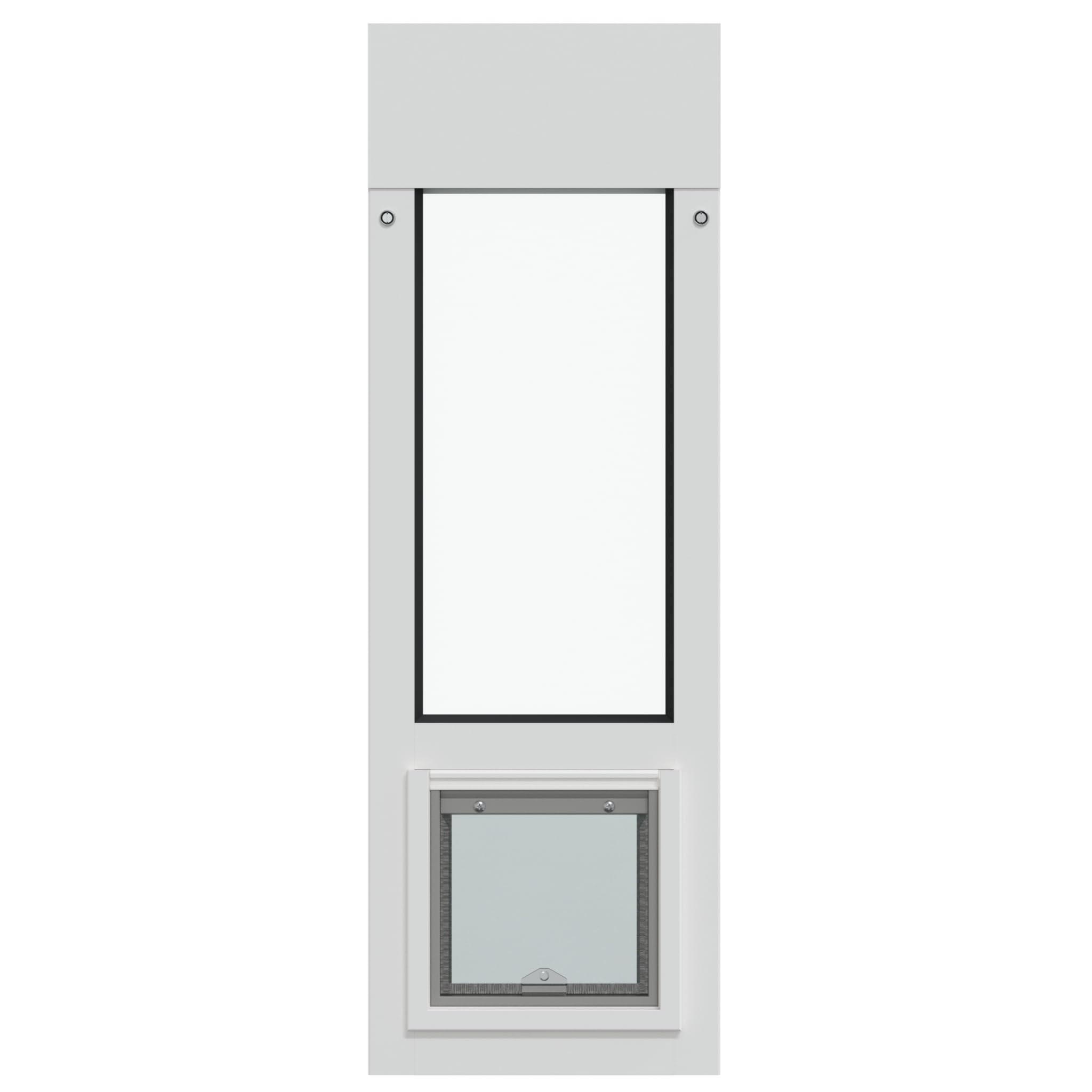 Liberty Cat Door for Horizontal Windows| Cat Door for Vinyl Windows | Sturdy Design for Window Insert | White Frame | 35 - 36.5
