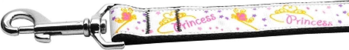 Pet Dog & Cat Nylon Collar or Leash, &quot;Princess&quot; 1&quot; w x 6 ft. leash