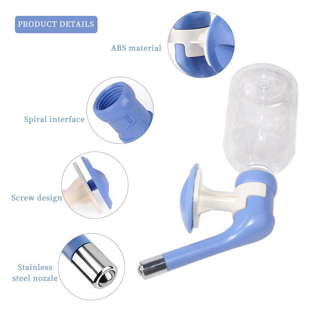 Andiker No-Drip Dog Water Dispenser Bottle-Dog Kennel Cage Water Dispenser Water Drinker Kettle For Pets Can Be Raised And Lowered Drinking Water Feeding Cage Water Bottle For Dogs