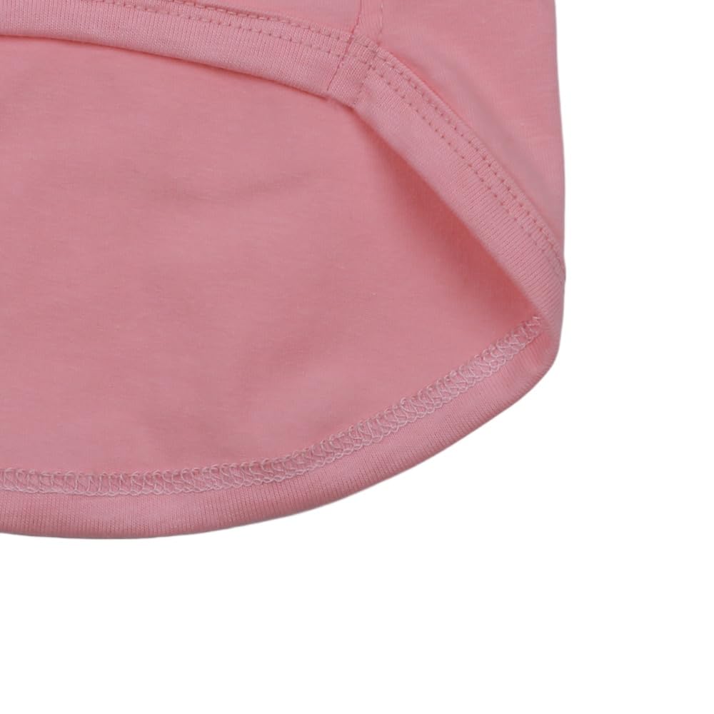 Dog T-Shirt Tee Clothes Vest Lightweight Stretchy Soft Cool Breathable Puppy Pink Chewnel Small