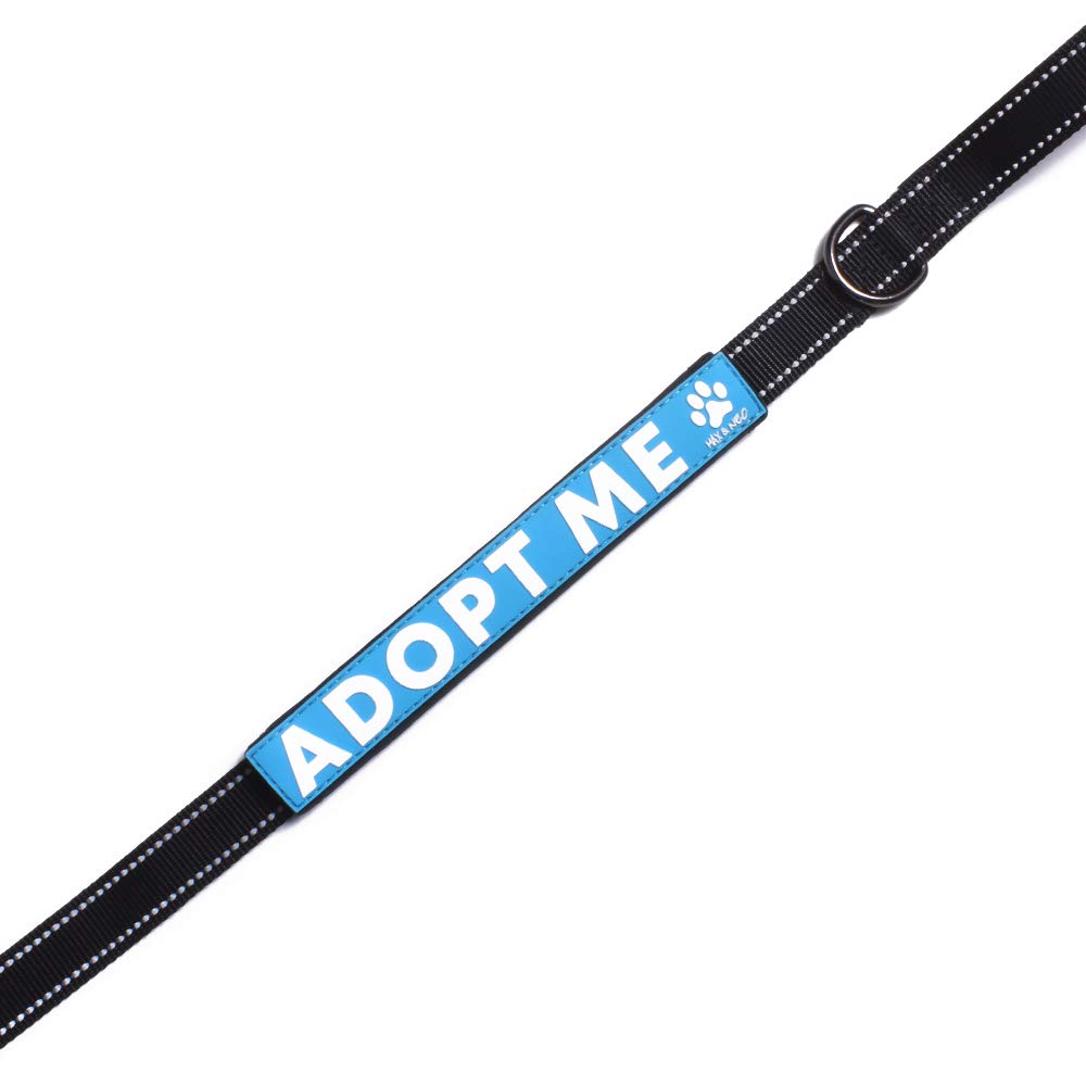 Max and Neo Leash Sleeves Adopt ME - We Donate 1 for 1 to Dog Rescues for Every Product Sold (Blue/Single)