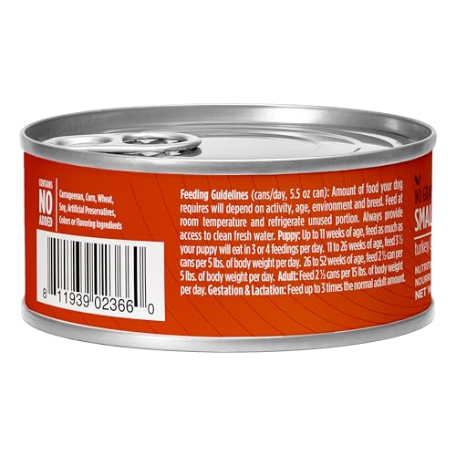 Nulo Small Breed Grain-Free Turkey & Lentils Recipe Adult Wet Canned Dog Food 5.5 Ounce, 24 Cans