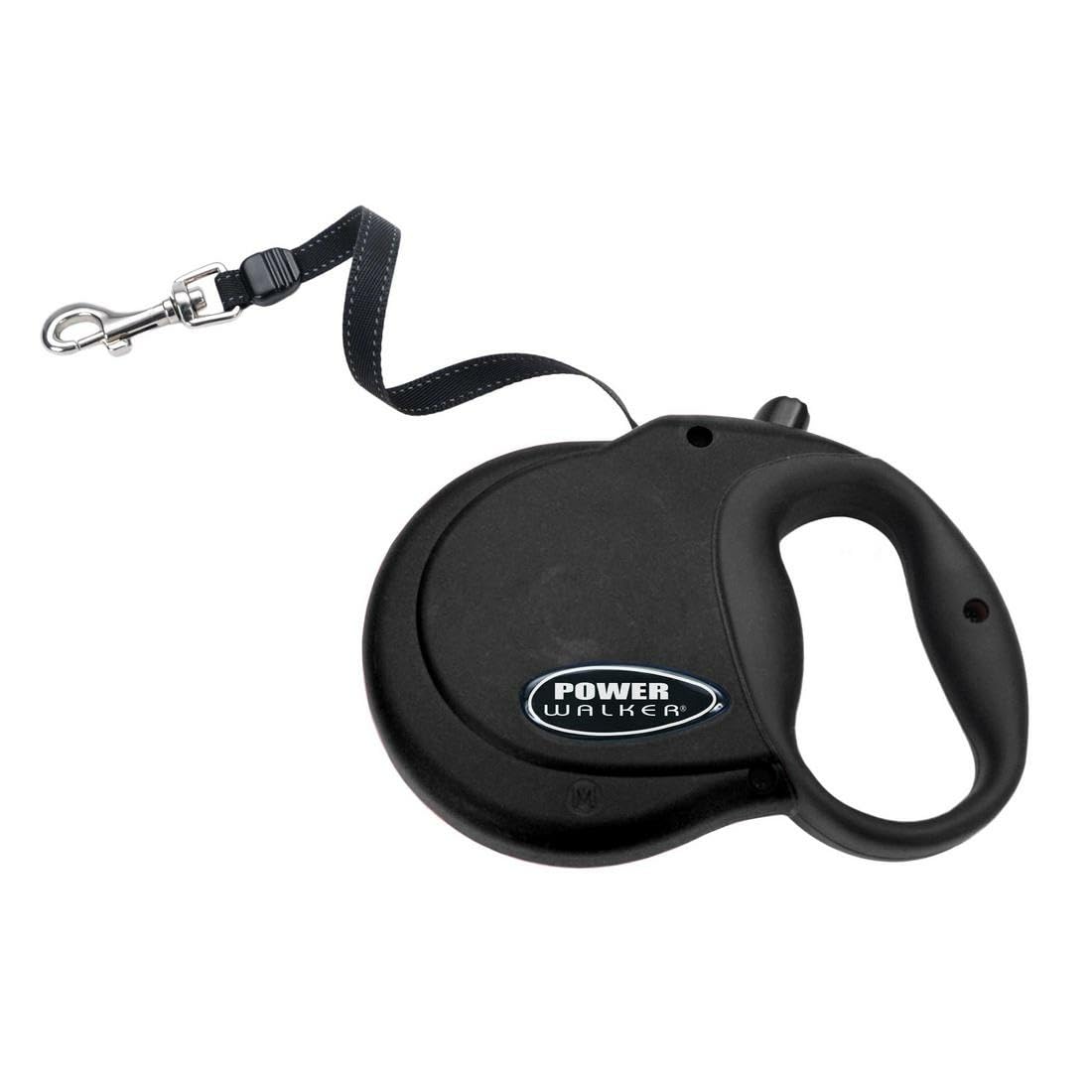 Coastal Pet Power Walker Dog Retractable Leash - Reflective Dog Leash - Stop-And-Release Control Button - Comfort Grip Handle -